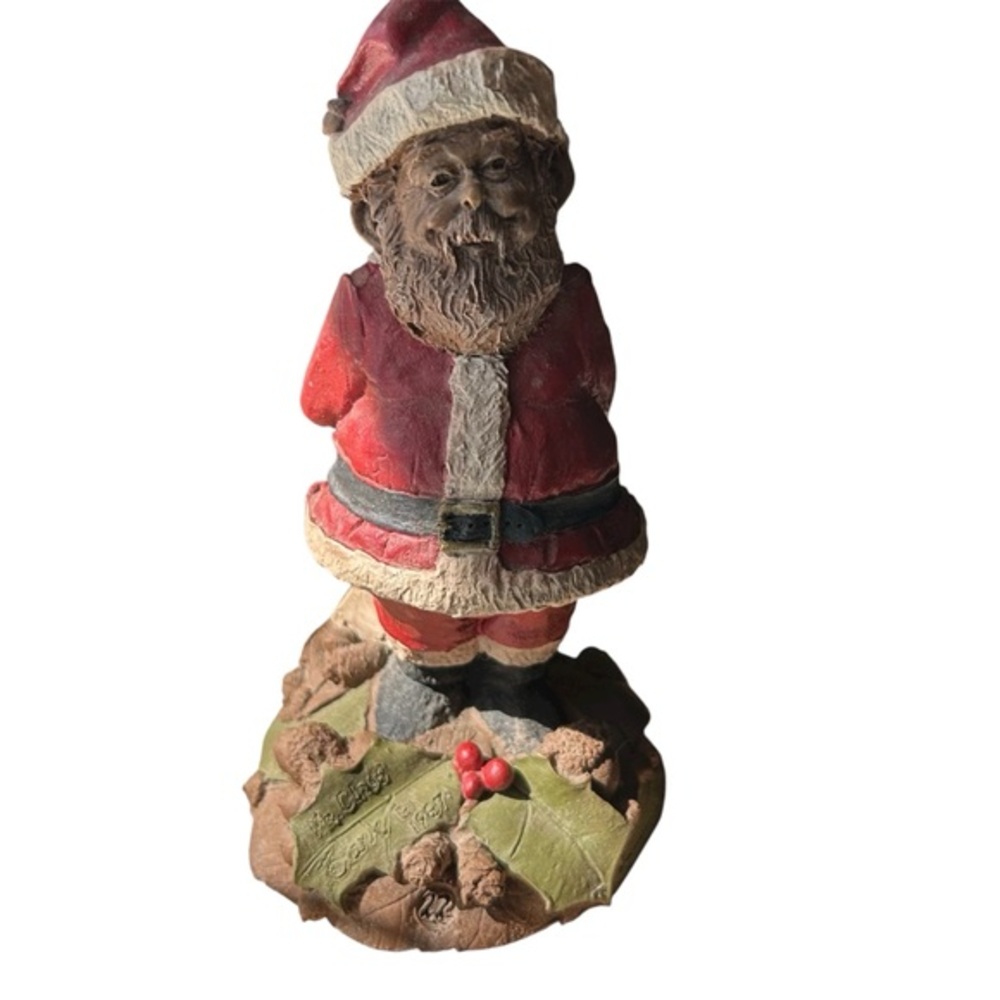 Vintage Tom Clark Cairn Studio USA Mr. Claus Gnome Sculpture 1987 RARE